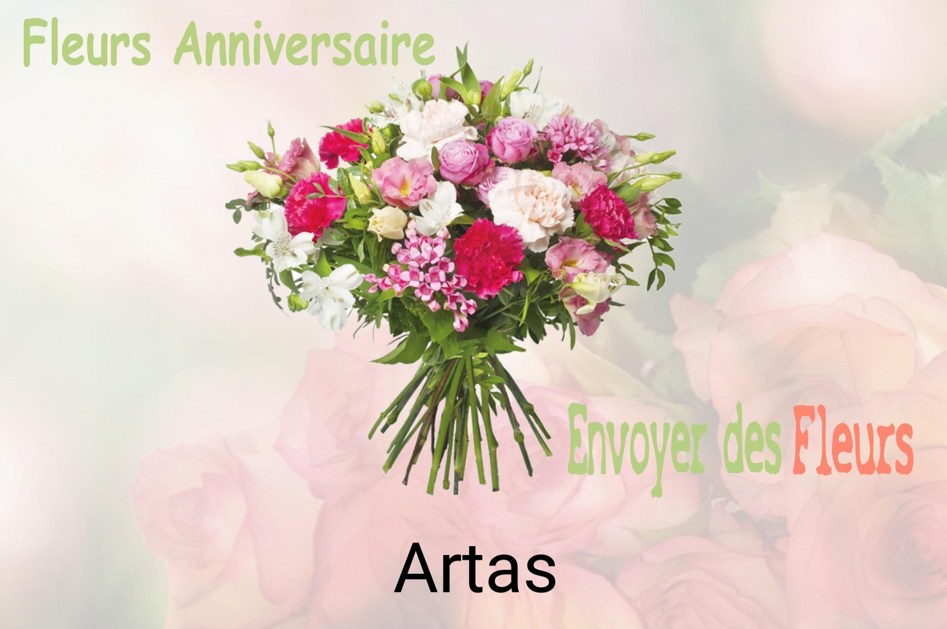 Bouquet de fleurs d’anniversaire livré à Artas